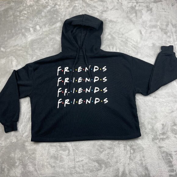 Tops - Friends Black Pullover Hoodie Sweatshirt Women's XS